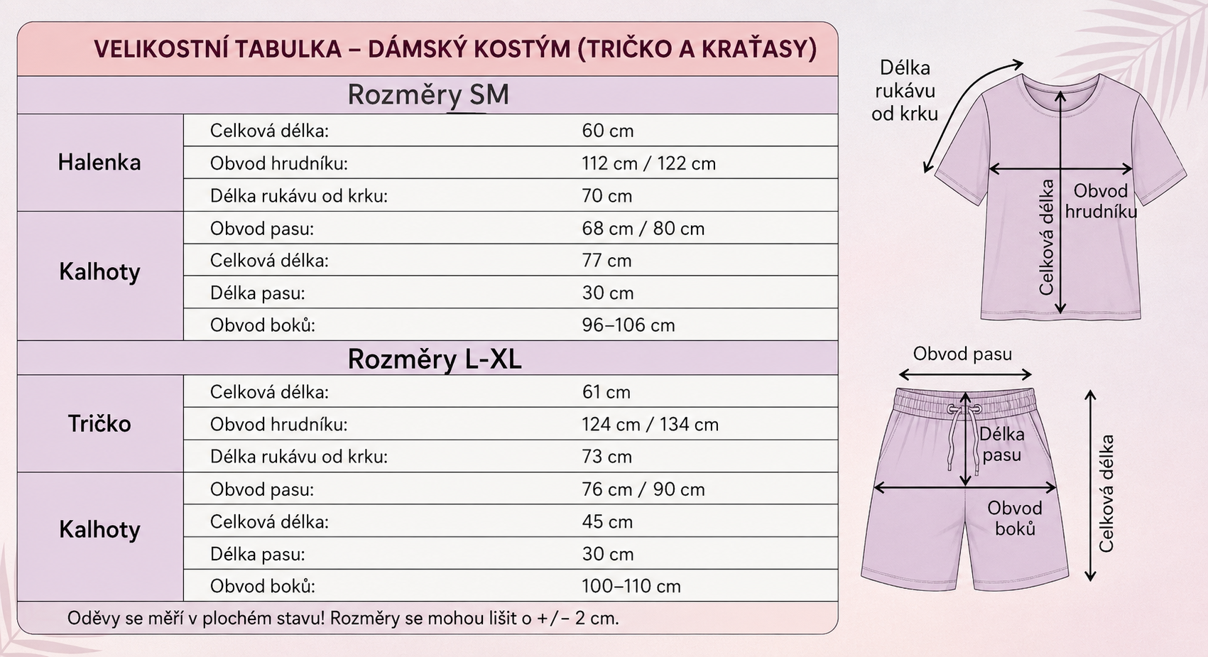 Komplet halenka + kraťasy